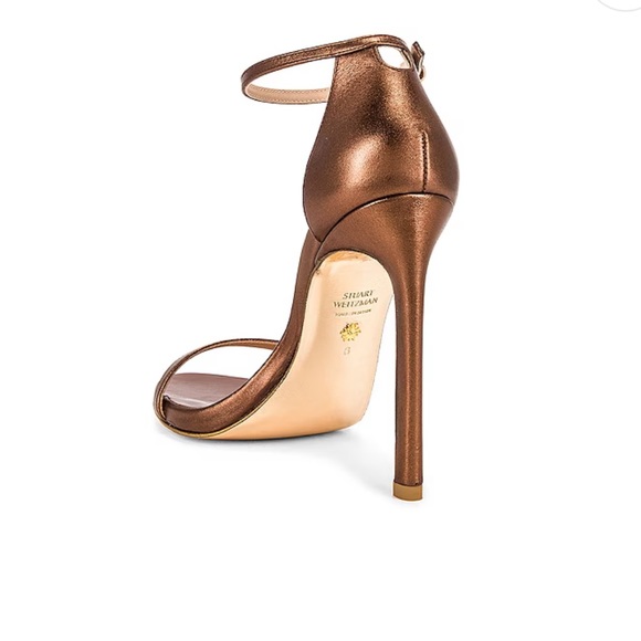 Stuart Weitzman Women's Bronze Heels - Picture 2 of 7